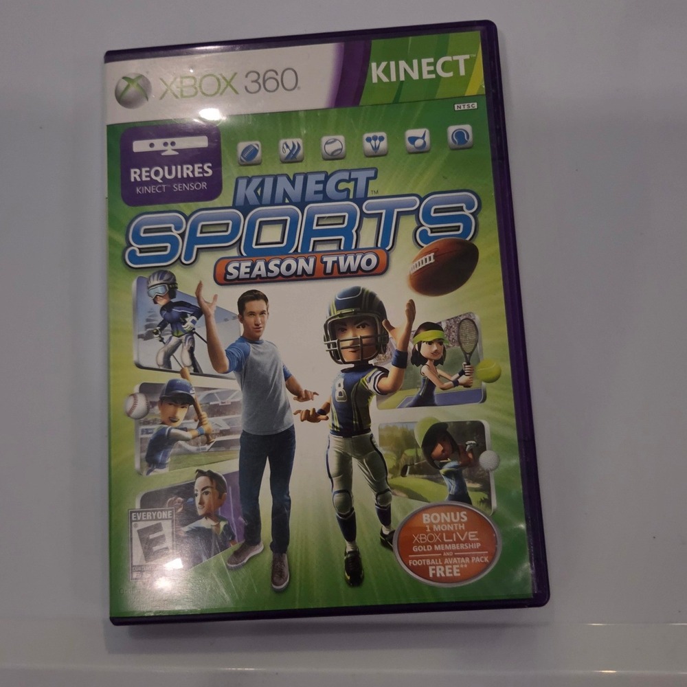 Kinect Sports Season Two Xbox 360 Game Microsoft Studios Rare NTSC E Rating